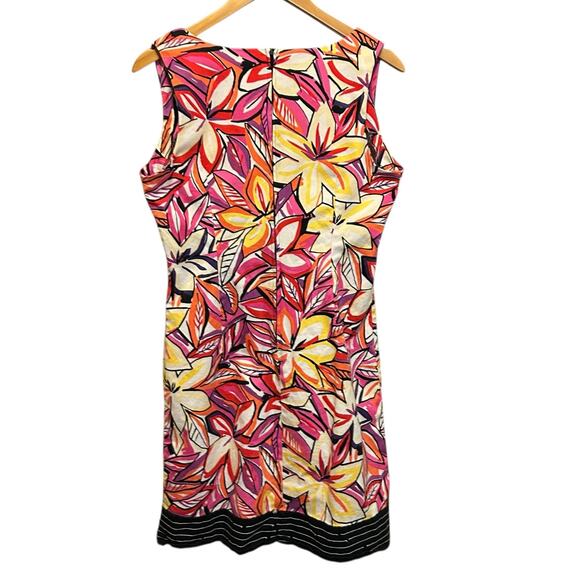Y2K DBY Ltd Women‎ Sheath Dress 10 Retro Vibrant Whimsical Floral High Waist - Picture 3 of 11